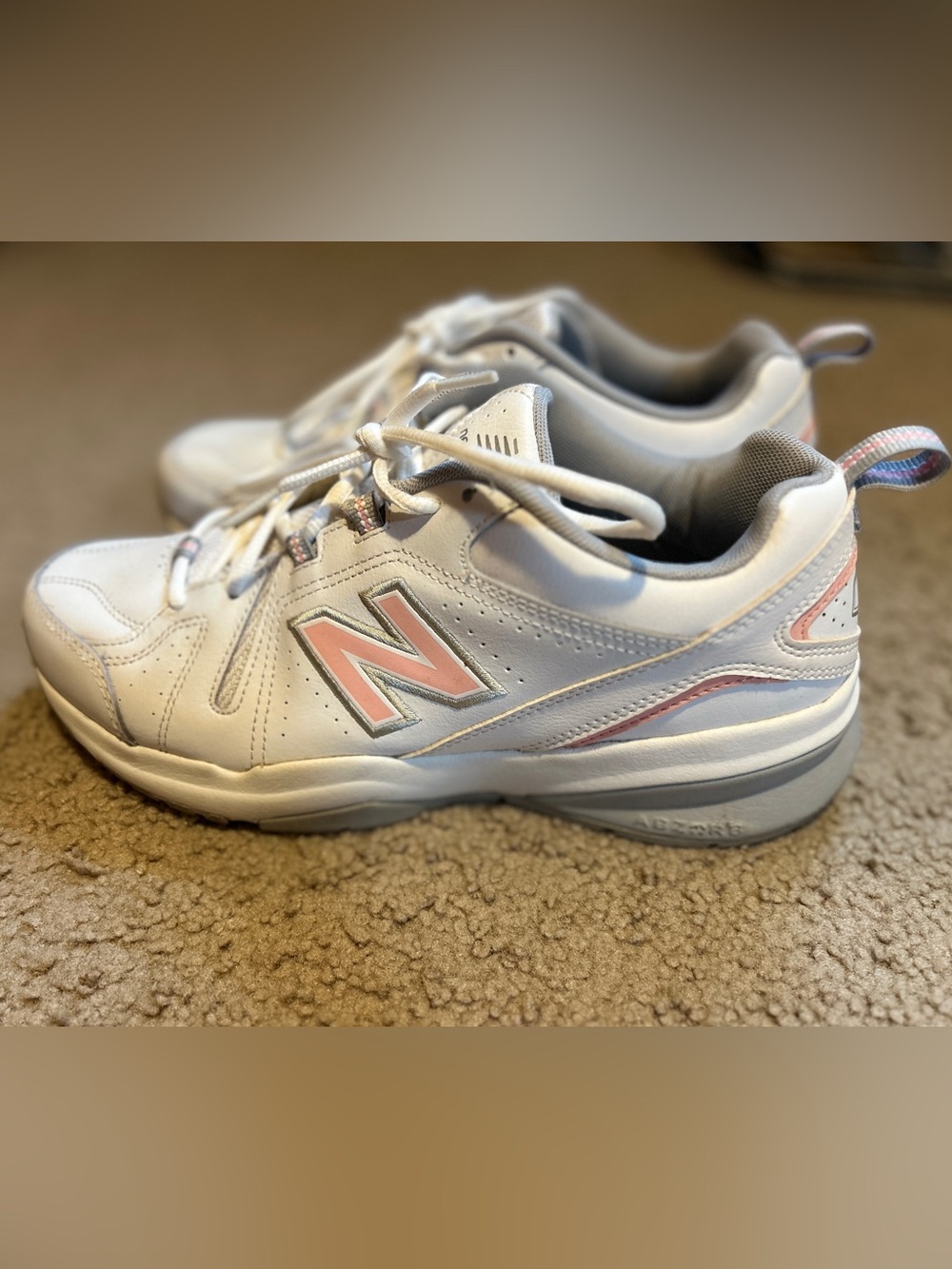 New Balance Women 608 Sneakers Comfort insert Soft Supportive Shoes White Sz 10